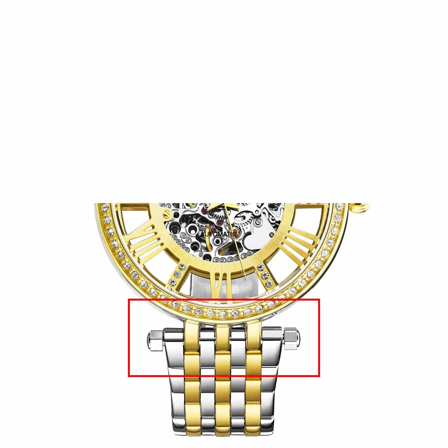 3944 Silver band connector set of two