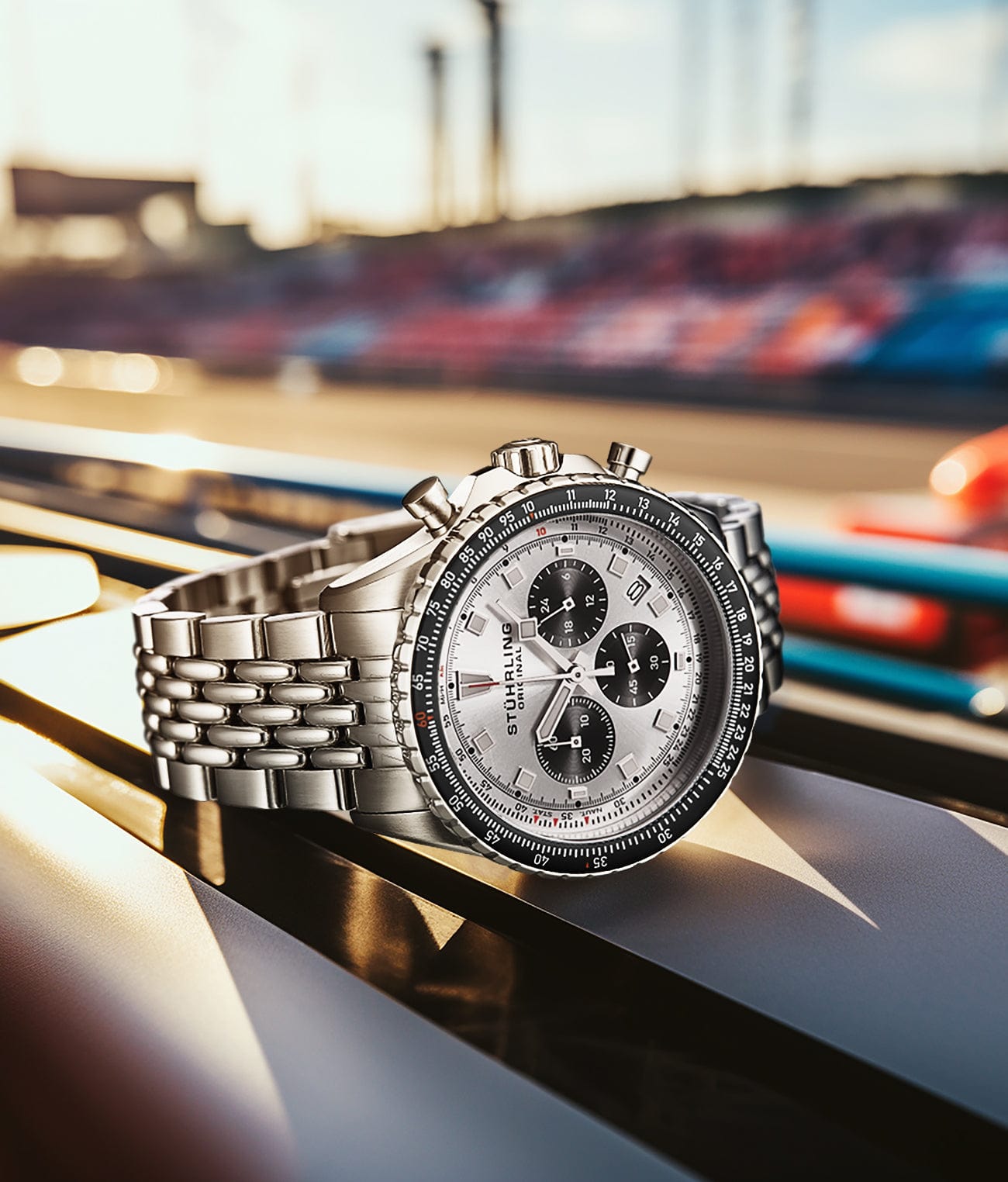 Japanese Chronograph RaceWay 1010 44mm Quartz Watch