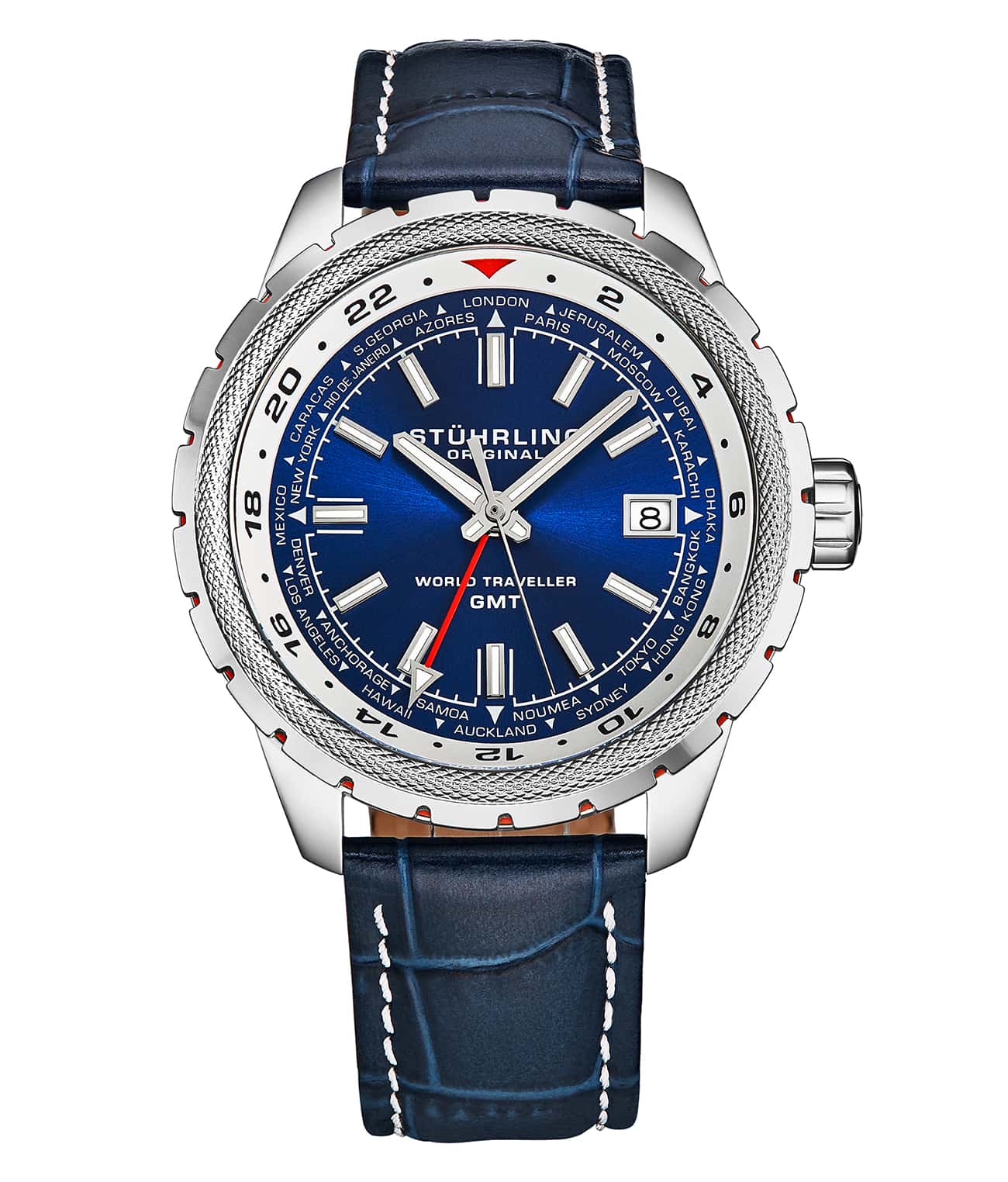 Global Voyager 1014 GMT 42mm World Timer Watch