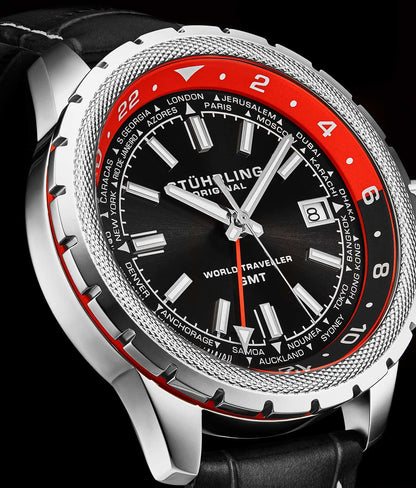 Global Voyager 1014 GMT 42mm World Timer Watch