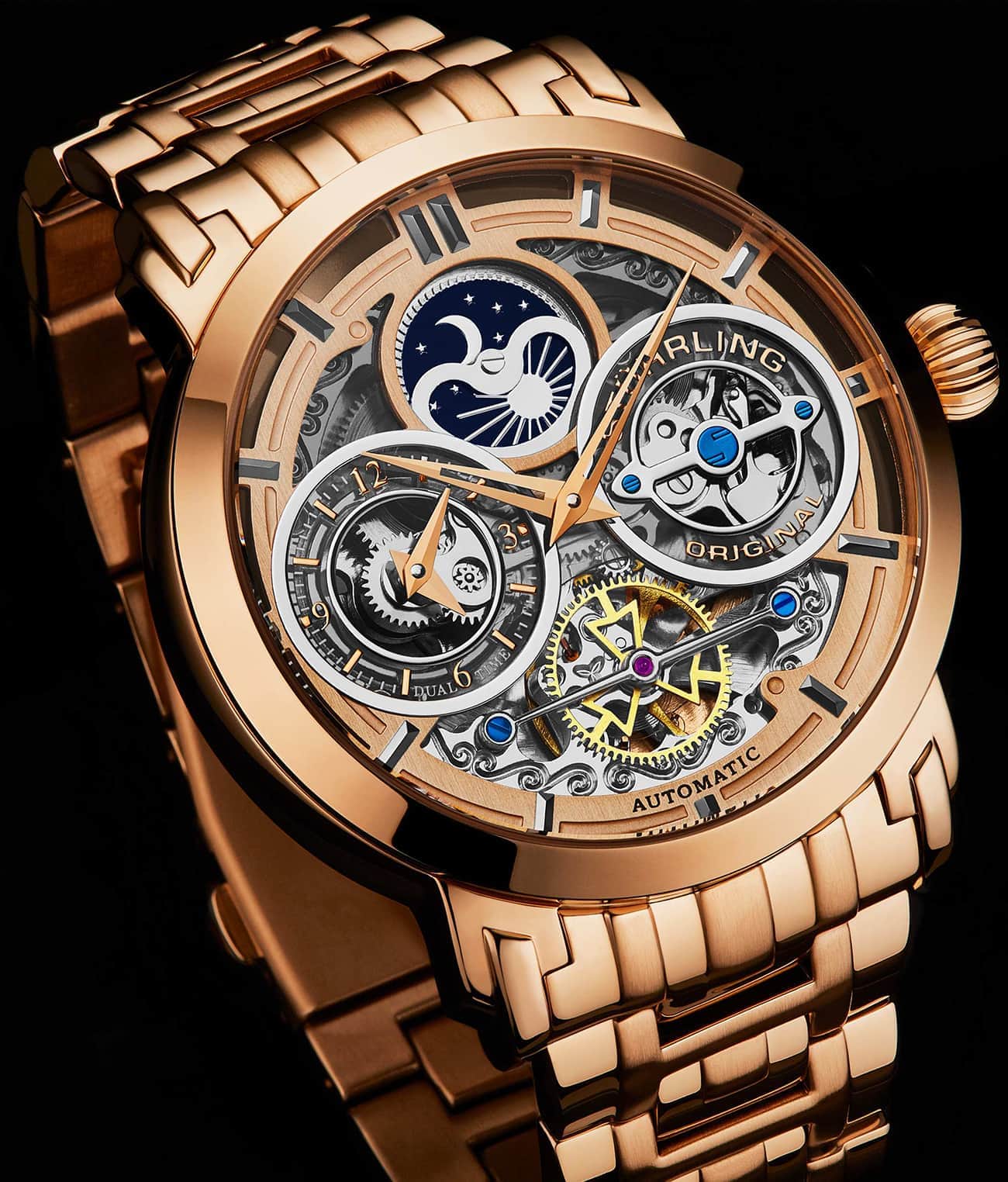 Luciano 371B Automatic 46mm Skeleton