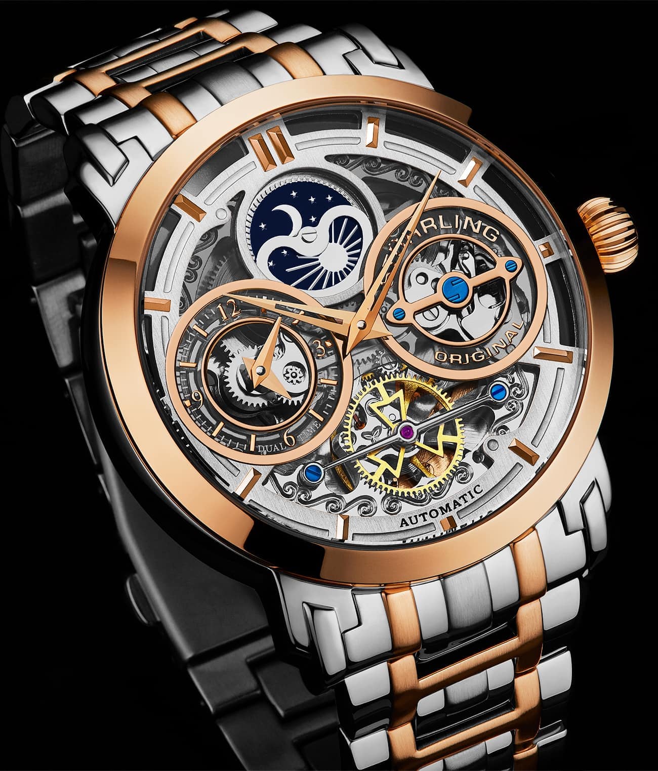 Luciano 371B Automatic 46mm Skeleton