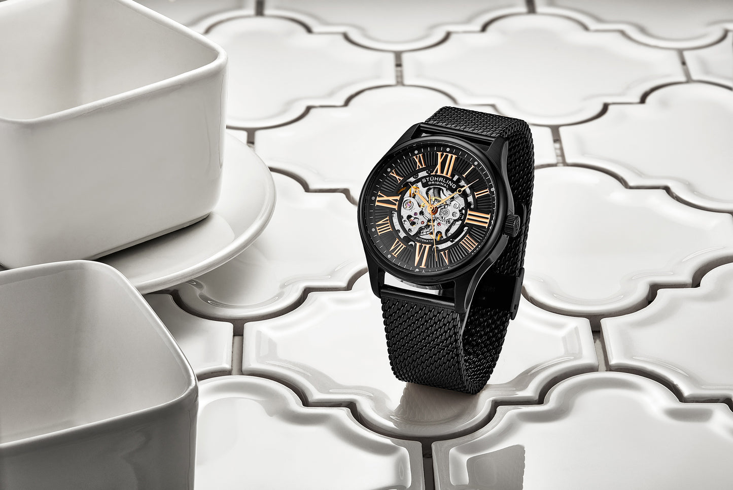 Fqbi Watches Atrium Elite 747M Automatic 42mm Skeleton