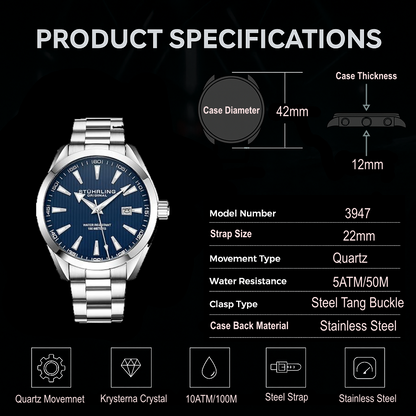 Fqbi Watches Forte 3953 Quartz 42mm Classic