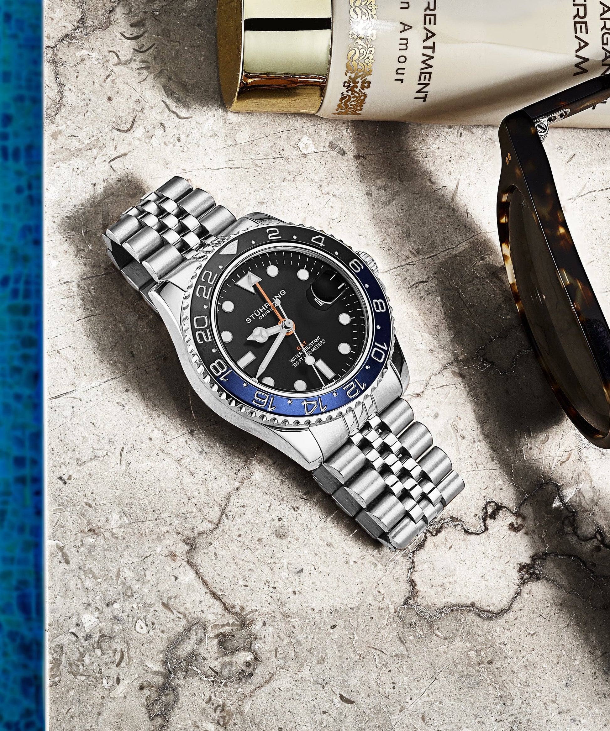 Meridian 3968 GMT Quartz 42mm Diver