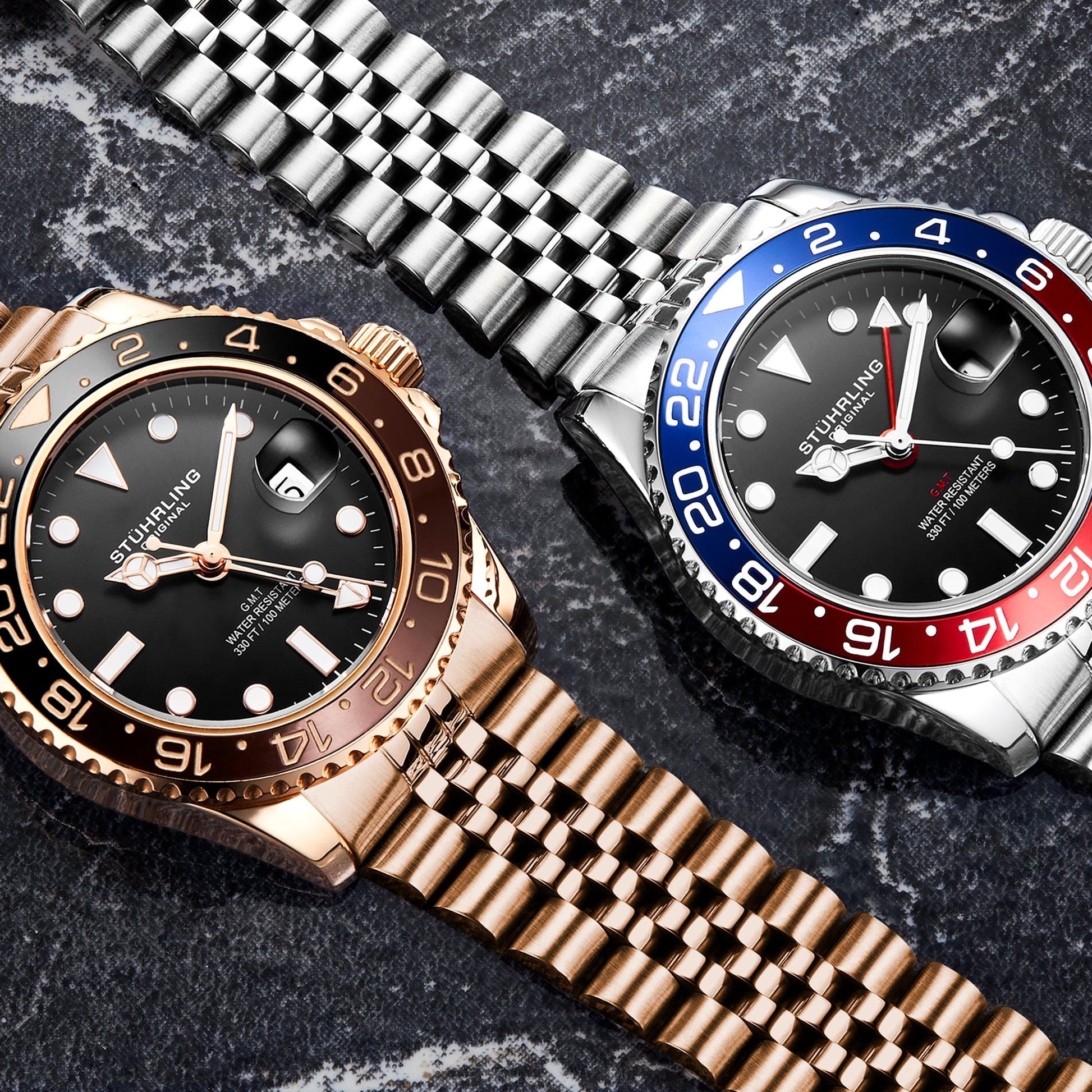 Meridian 3968 GMT Quartz 42mm Diver