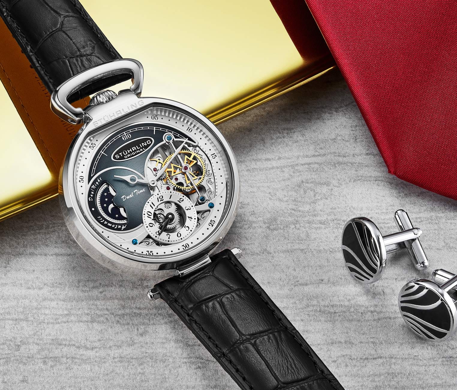 Modena Dual Time Automatic 4033 46mm Skeleton