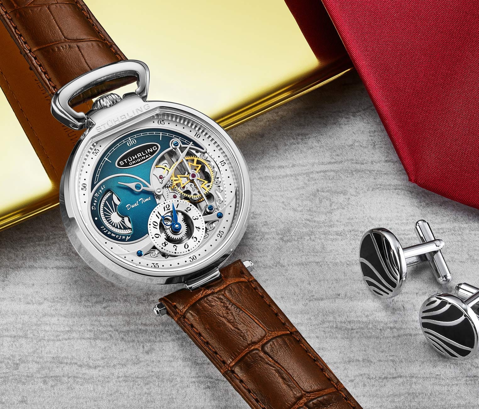 Modena Dual Time Automatic 4033 46mm Skeleton