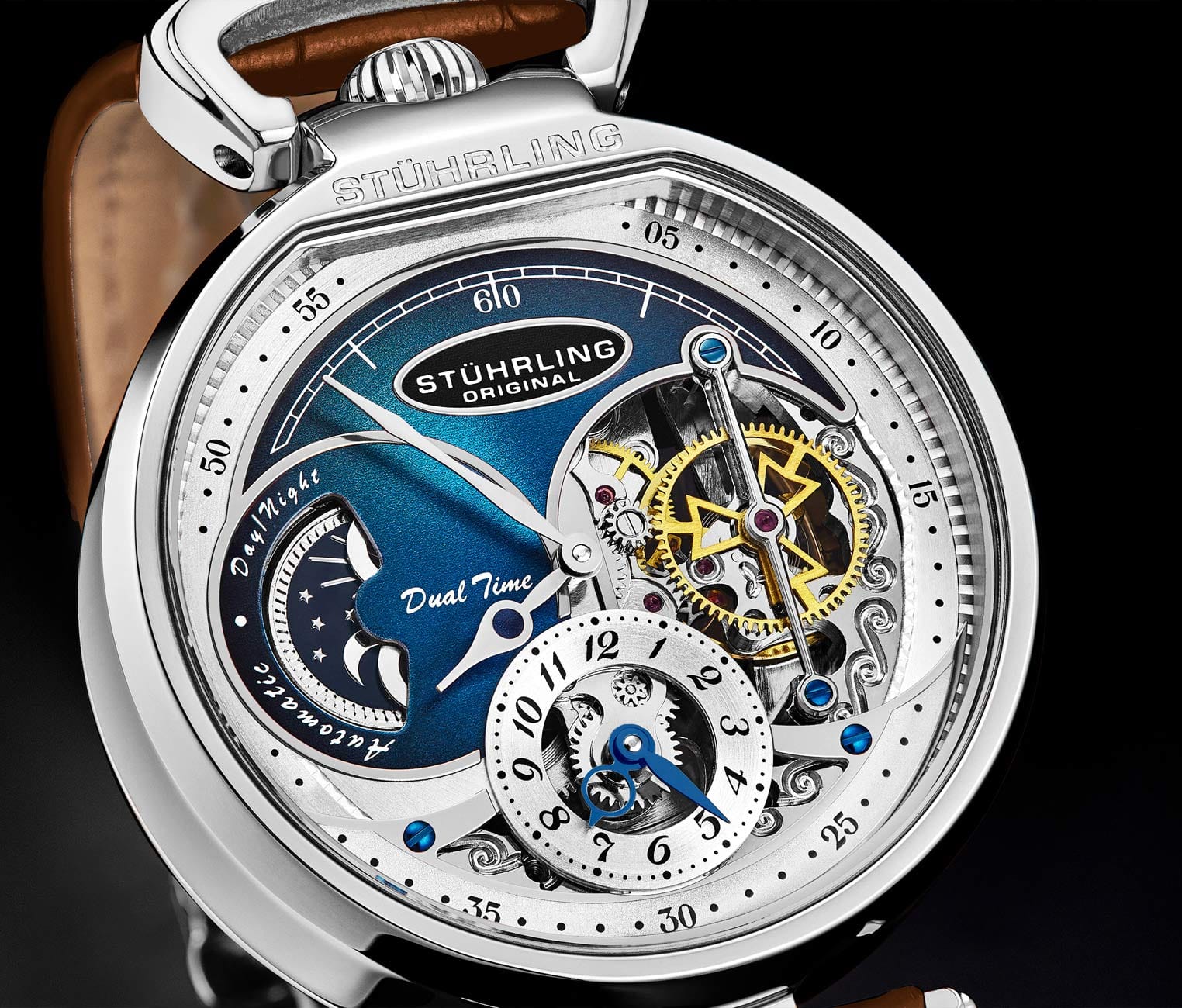 Modena Dual Time Automatic 4033 46mm Skeleton