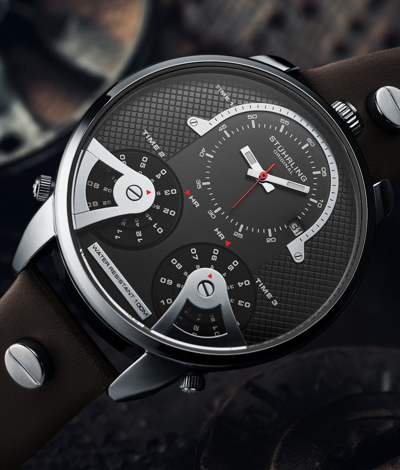 TerraTime Triple-Time Quartz 50mm