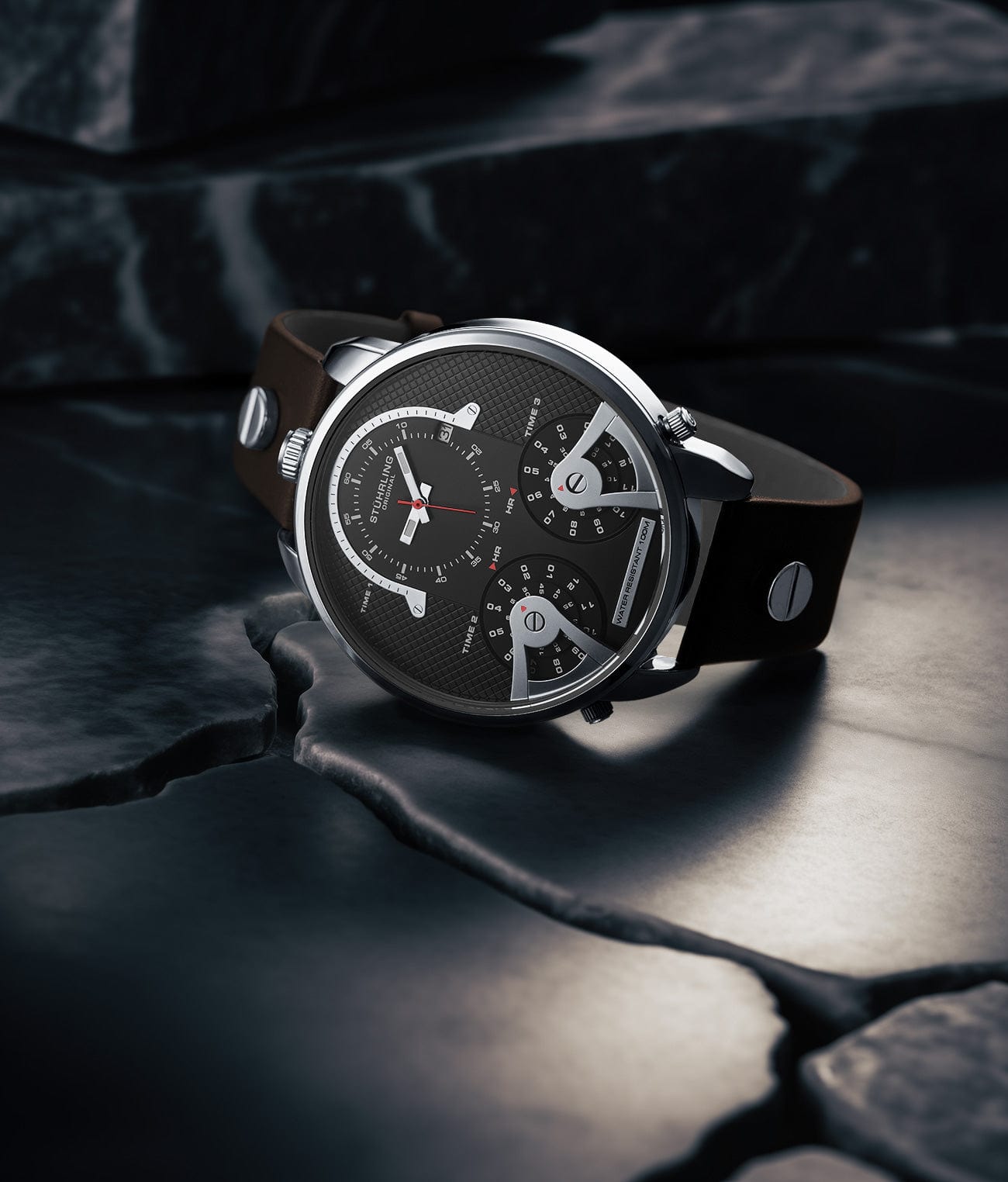 TerraTime Triple-Time Quartz 50mm