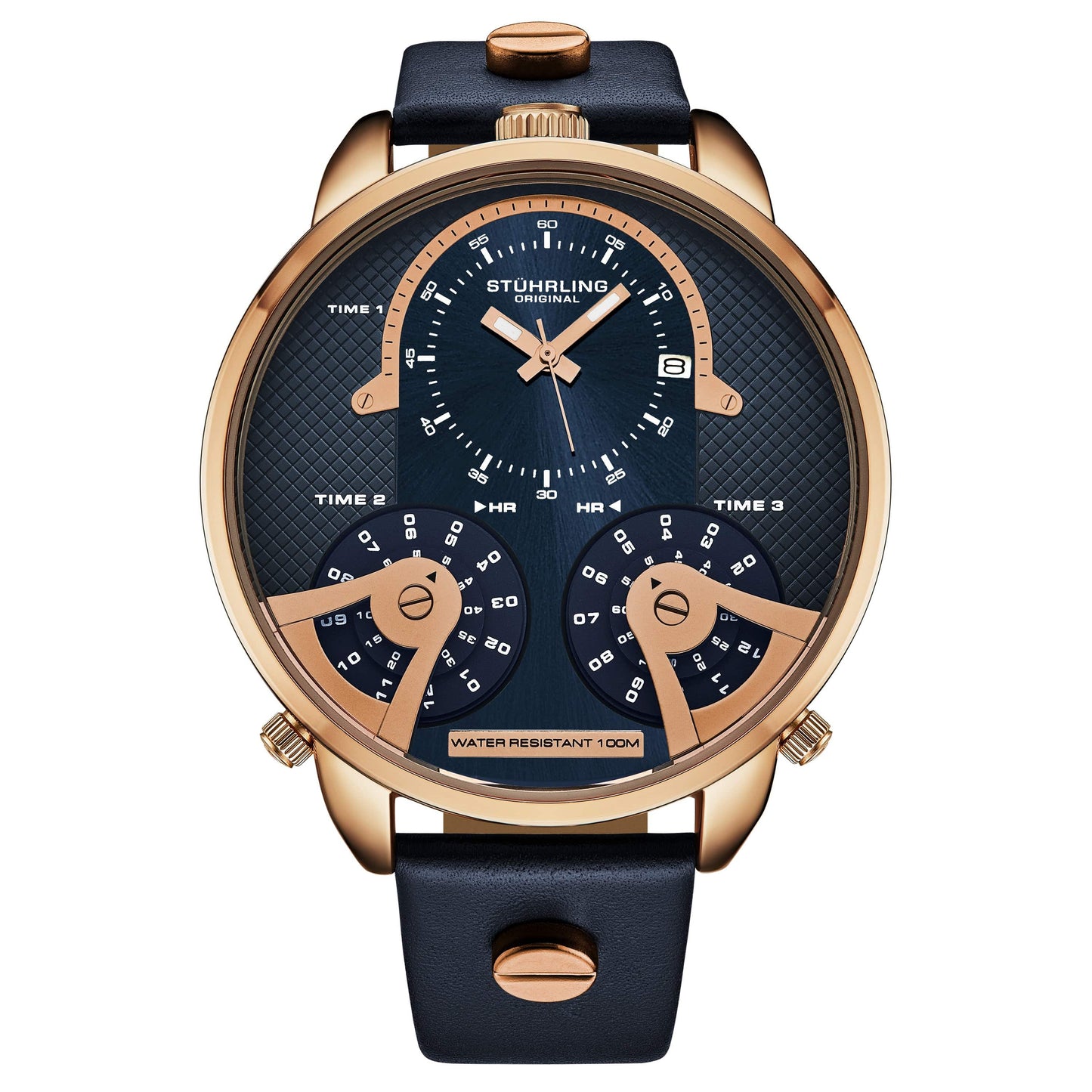 TerraTime Triple-Time Quartz 50mm
