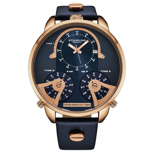 TerraTime Triple-Time Quartz 50mm
