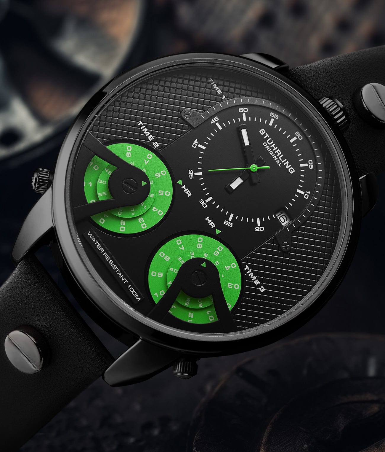 TerraTime Triple-Time Quartz 50mm