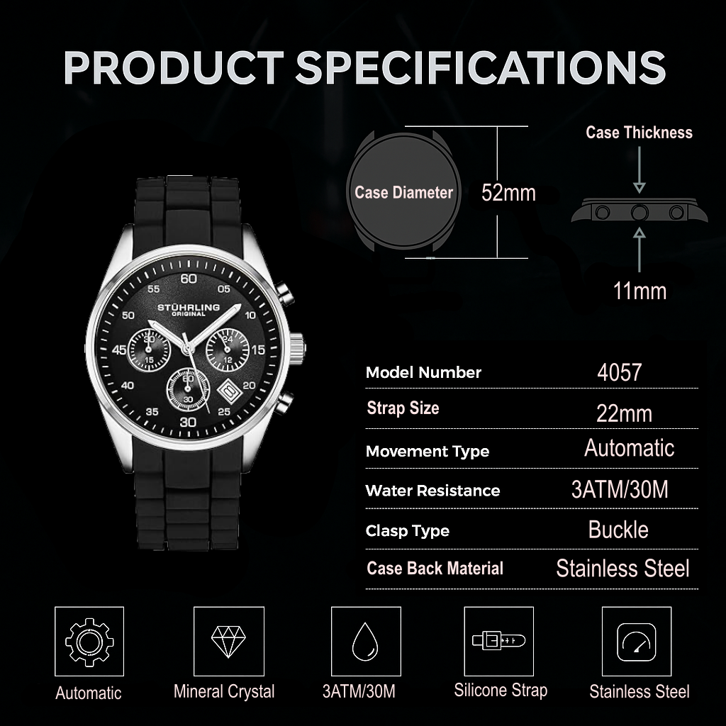 Fqbi Watches Tempo 4057 Chronograph 42mm