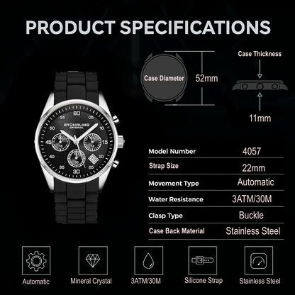 Fqbi Watches Tempo 4057 Chronograph 42mm