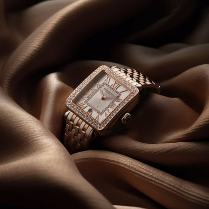 VivreLuxe 34mm Rectangle 4060 Ladies Quartz Fashion Watch