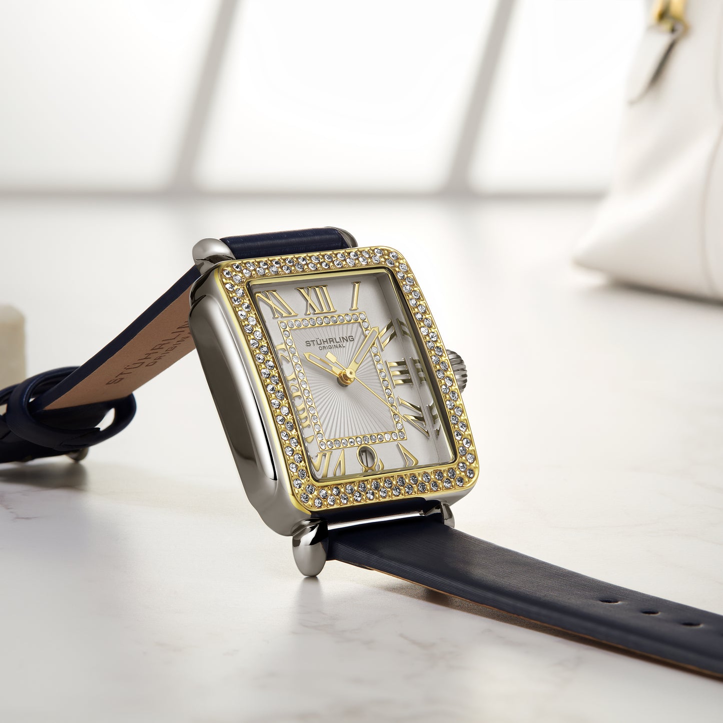 Fqbi Watches VivreLuxe 4060L 34mm Rectangle Ladies Quartz Fashion Watch