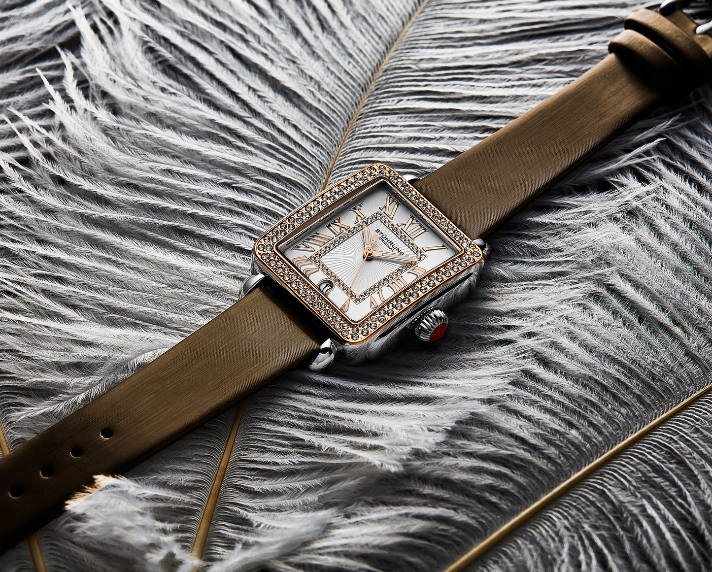 Fqbi Watches VivreLuxe 4060L 34mm Rectangle Ladies Quartz Fashion Watch