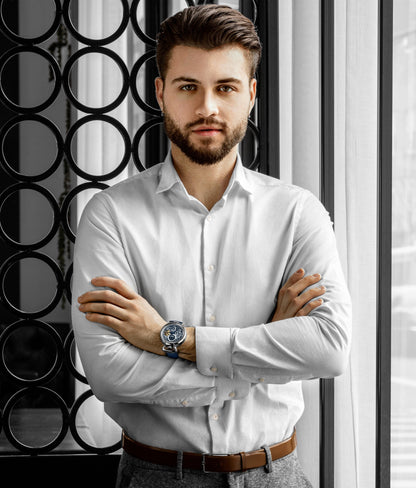 Fqbi Watches Modena 3954 Dual Time Automatic 46mm Skeleton