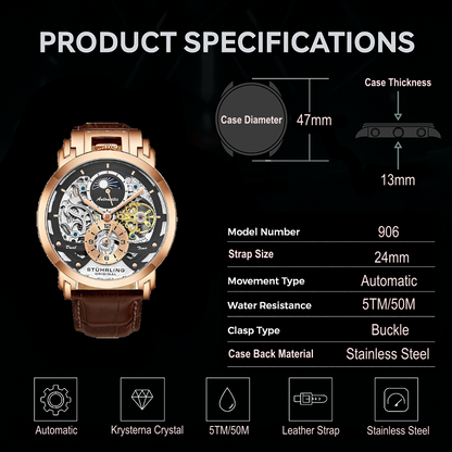 Fqbi Watches Menai 906 Automatic 47mm Skeleton