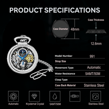 Fqbi Watches Modena 991 Automatic 48mm Skeleton