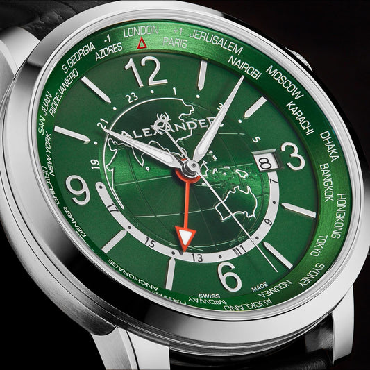 Green Swiss Made Journeyman  A171A-04