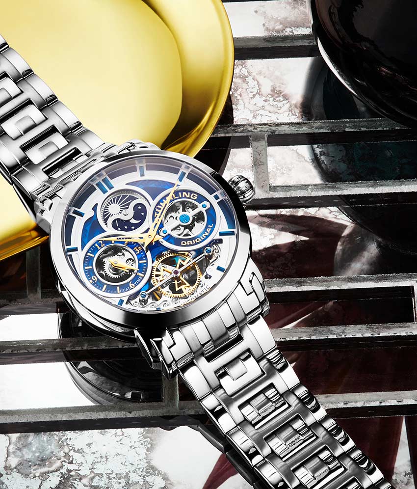 Luciano 371B Automatic 46mm Skeleton