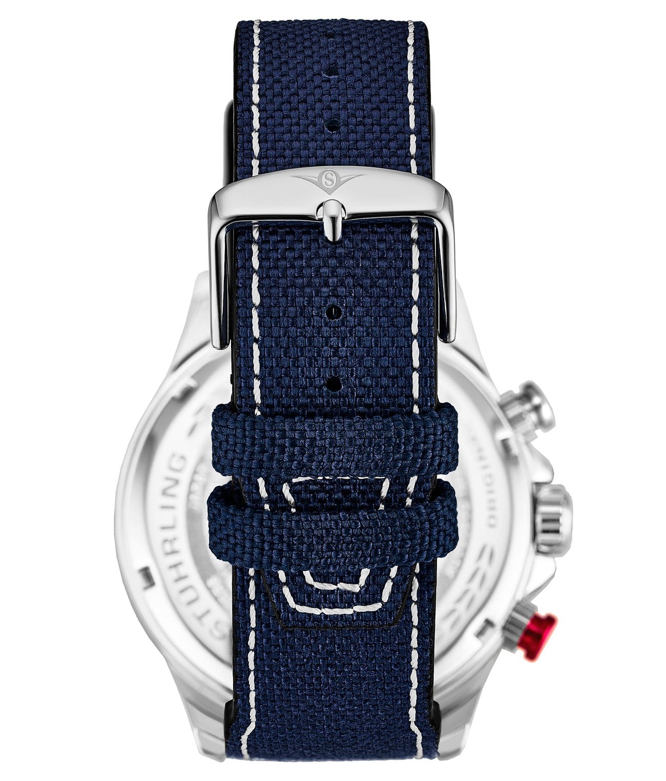 Blue Dial / Silver Case / Blue Leather Strap Silver Tang Buckle