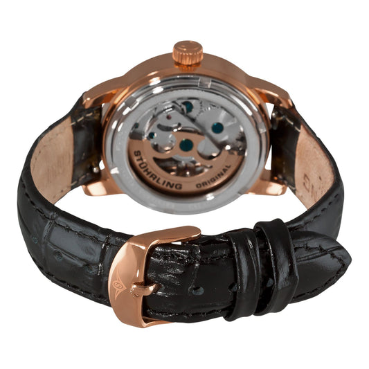 ST.107EL.114531 Brown leather strap18mm Rose Buckle