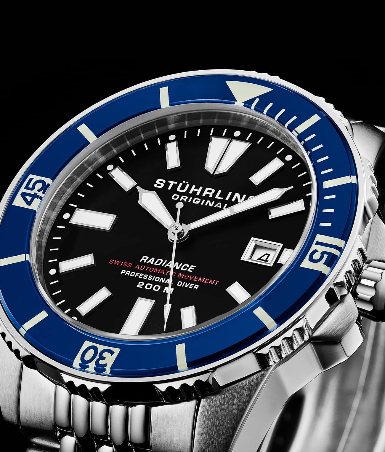 Swiss Automatic Super Luminova Radiance 1006 43mm Watch