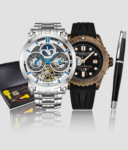 Luciano 371B.01, Depthmaster Heritage 1003.01, Signature Pen, and Watch Tool Kit