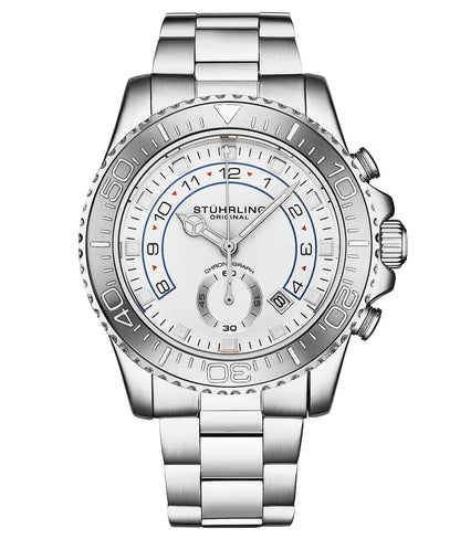 Brigadier Quartz Chronograph 42mm Diver With Stainless Steel Deployant Buckle