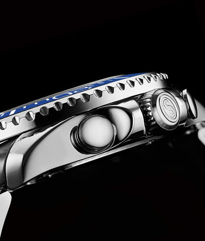 Brigadier Quartz Chronograph 42mm Diver With Stainless Steel Deployant Buckle