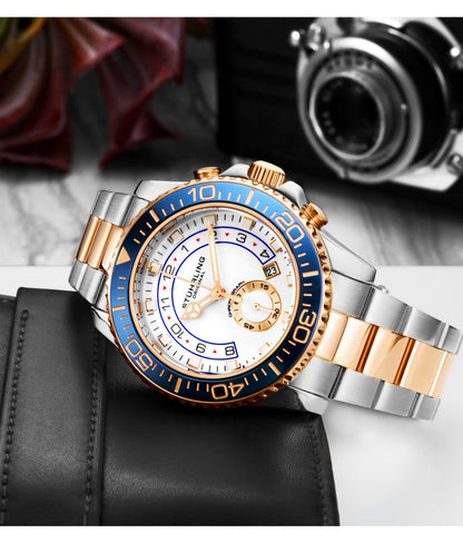 Brigadier Quartz Chronograph 42mm Diver With Stainless Steel Deployant Buckle