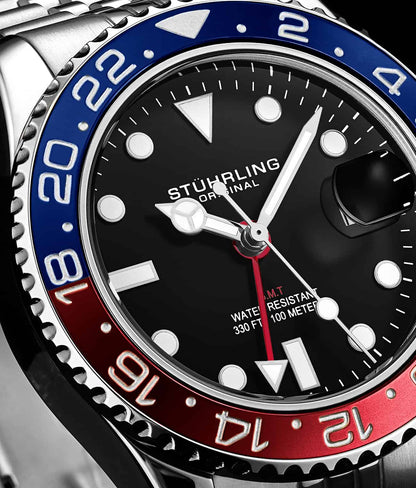 Meridian 3968 GMT Quartz 42mm Diver