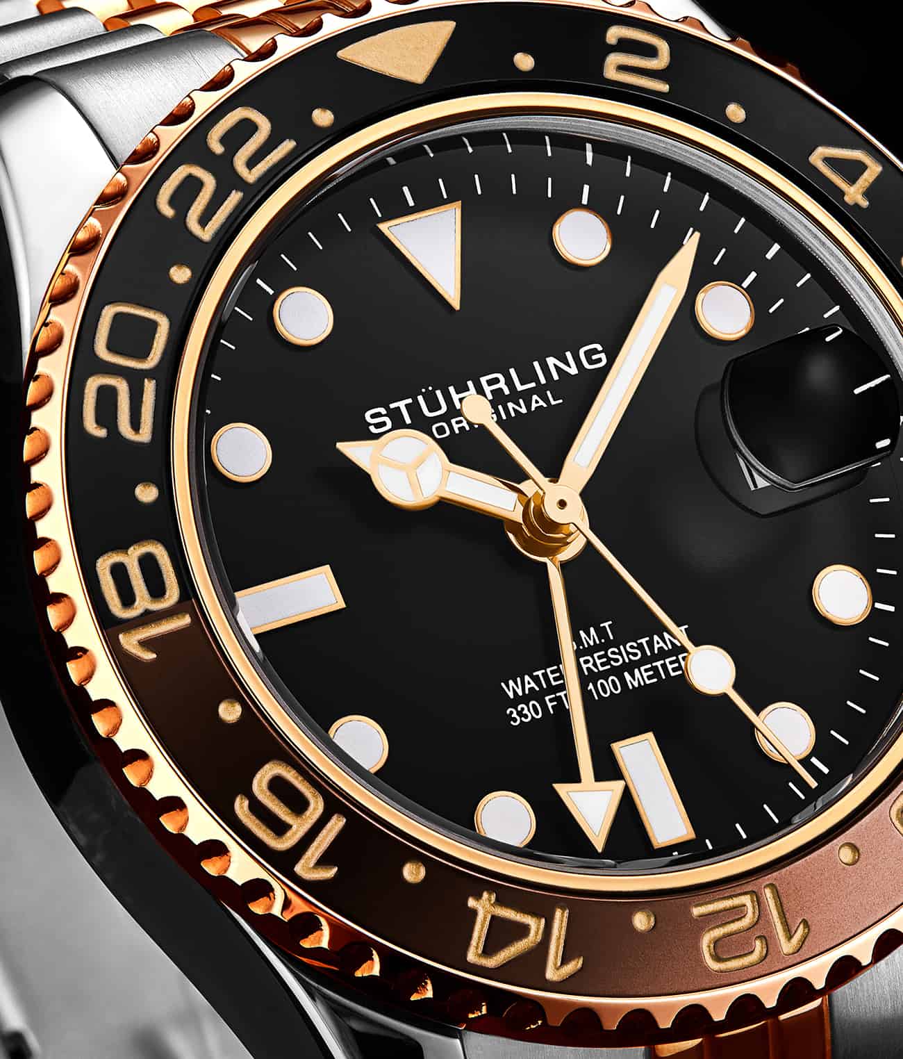 Meridian 3968L GMT Quartz 42mm Diver