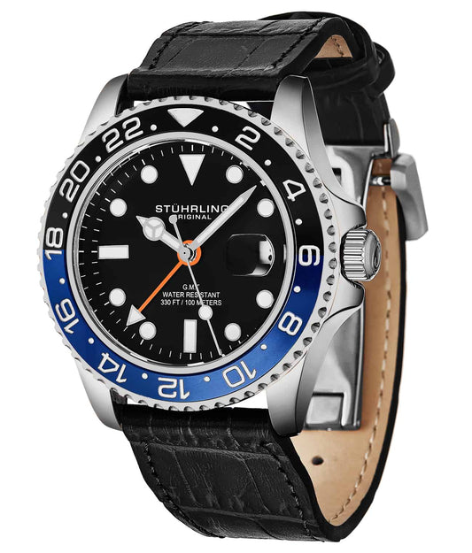 Meridian 3968L GMT Quartz 42mm Diver