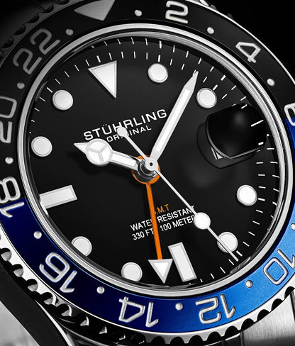 Meridian 3968L GMT Quartz 42mm Diver