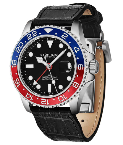 Meridian 3968L GMT Quartz 42mm Diver
