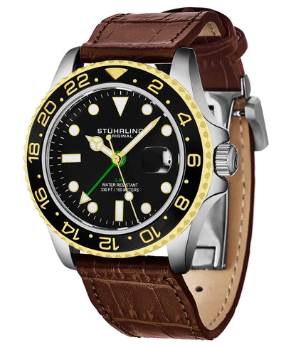 Meridian 3968L GMT Quartz 42mm Diver