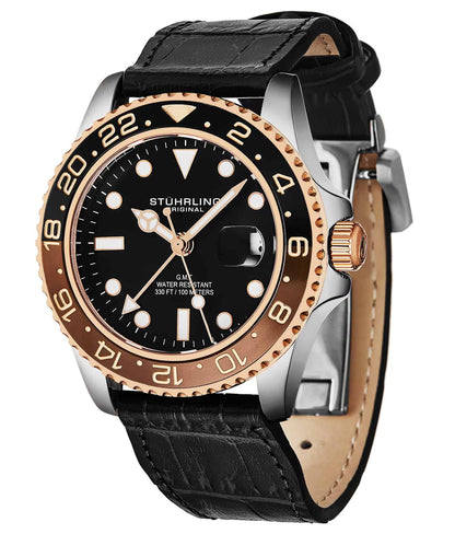 Meridian 3968L GMT Quartz 42mm Diver
