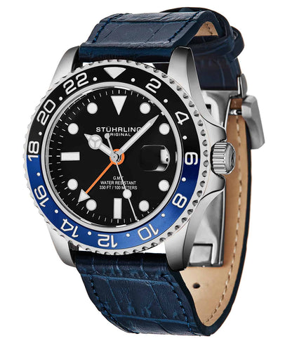 Meridian 3968L GMT Quartz 42mm Diver