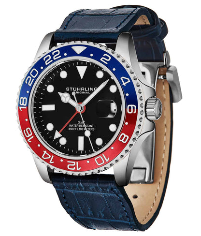 Meridian 3968L GMT Quartz 42mm Diver