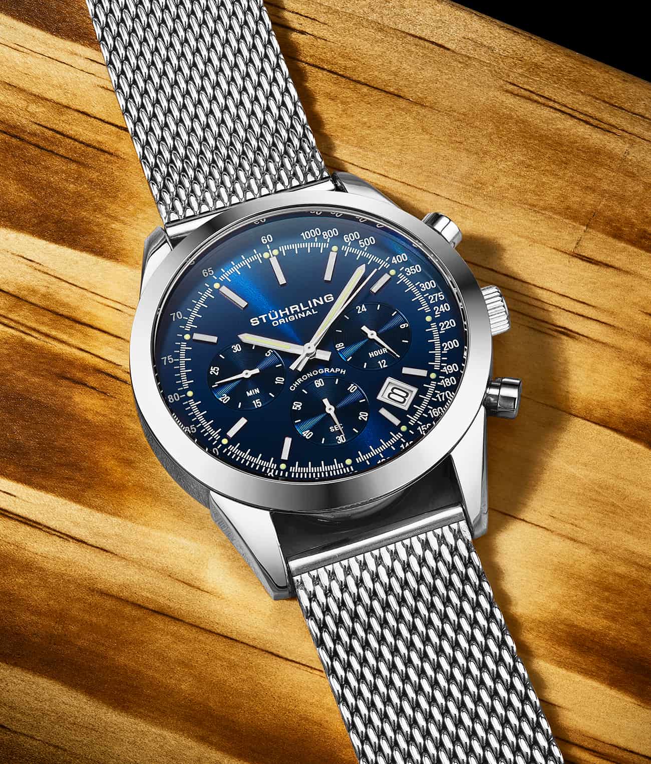 Rialto 3975L Quartz 44mm Chronograph