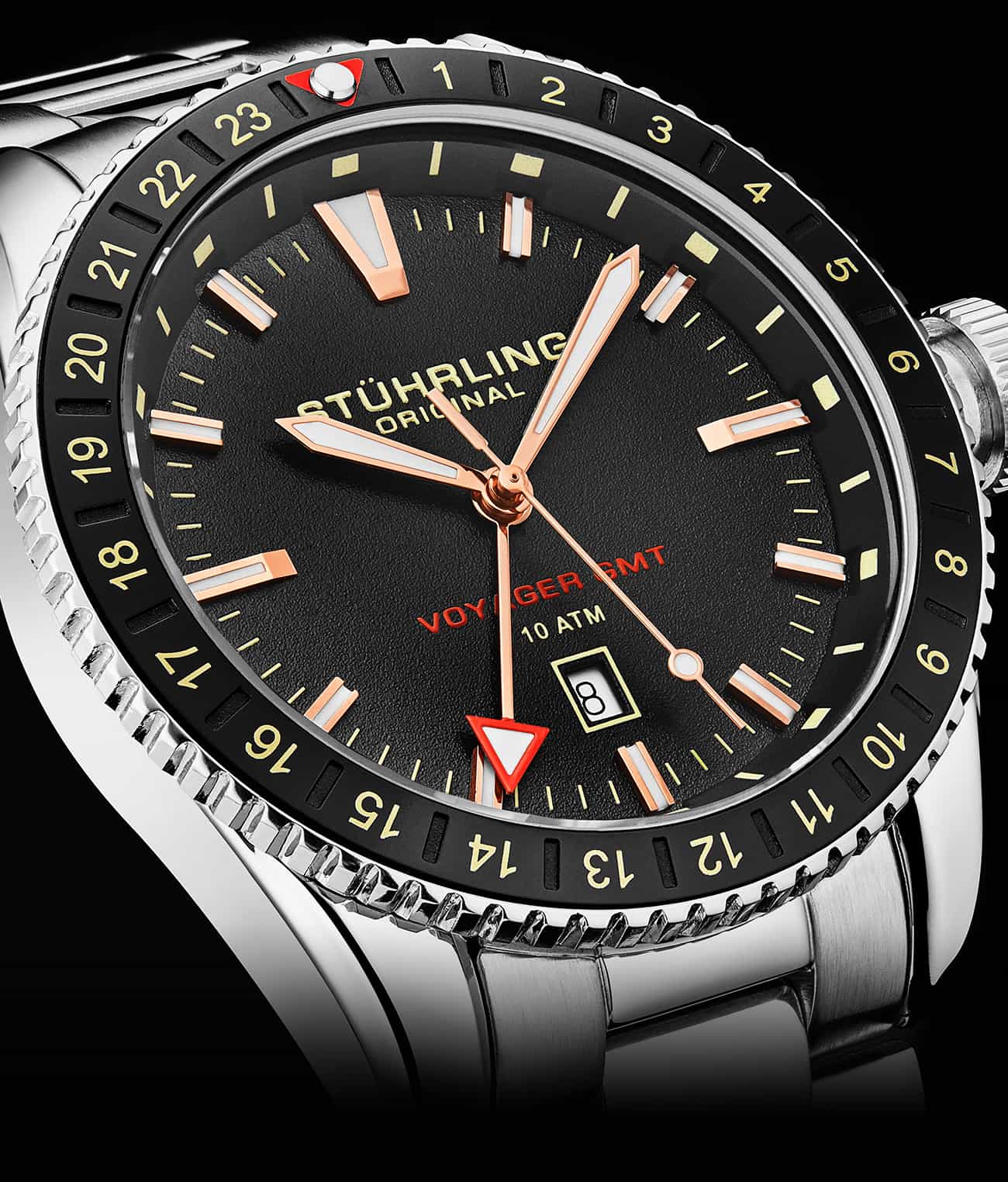 Voyager GMT 4017 Quartz GMT 42mm Diver