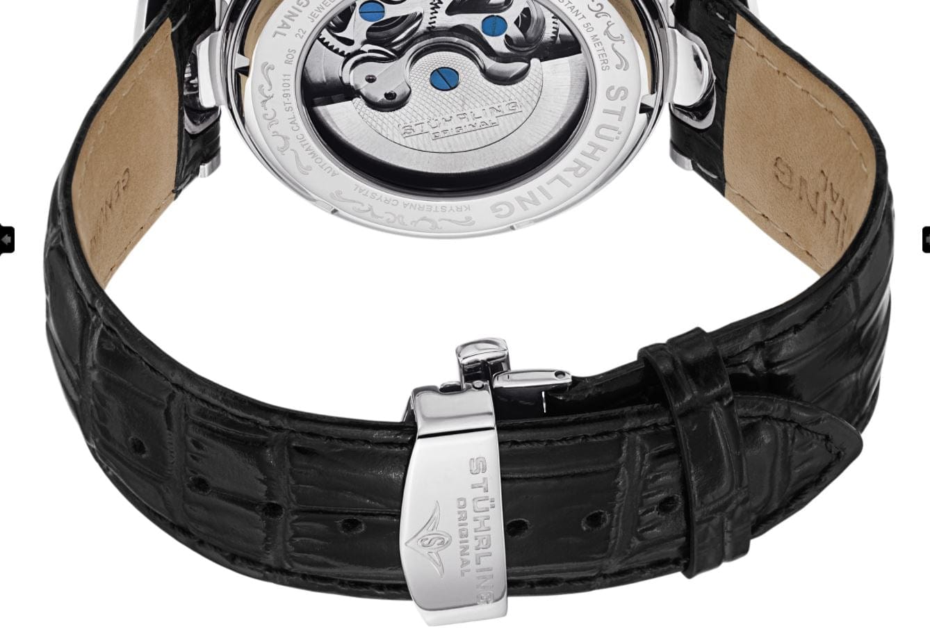 Silver 501.01 Top  and bottom Rod with black strap