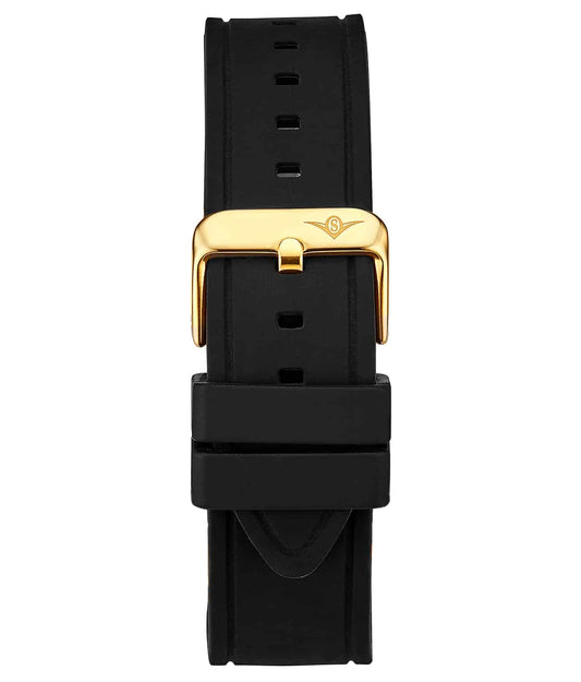 22mm Silicone Black Rubber Sport 22mm Strap