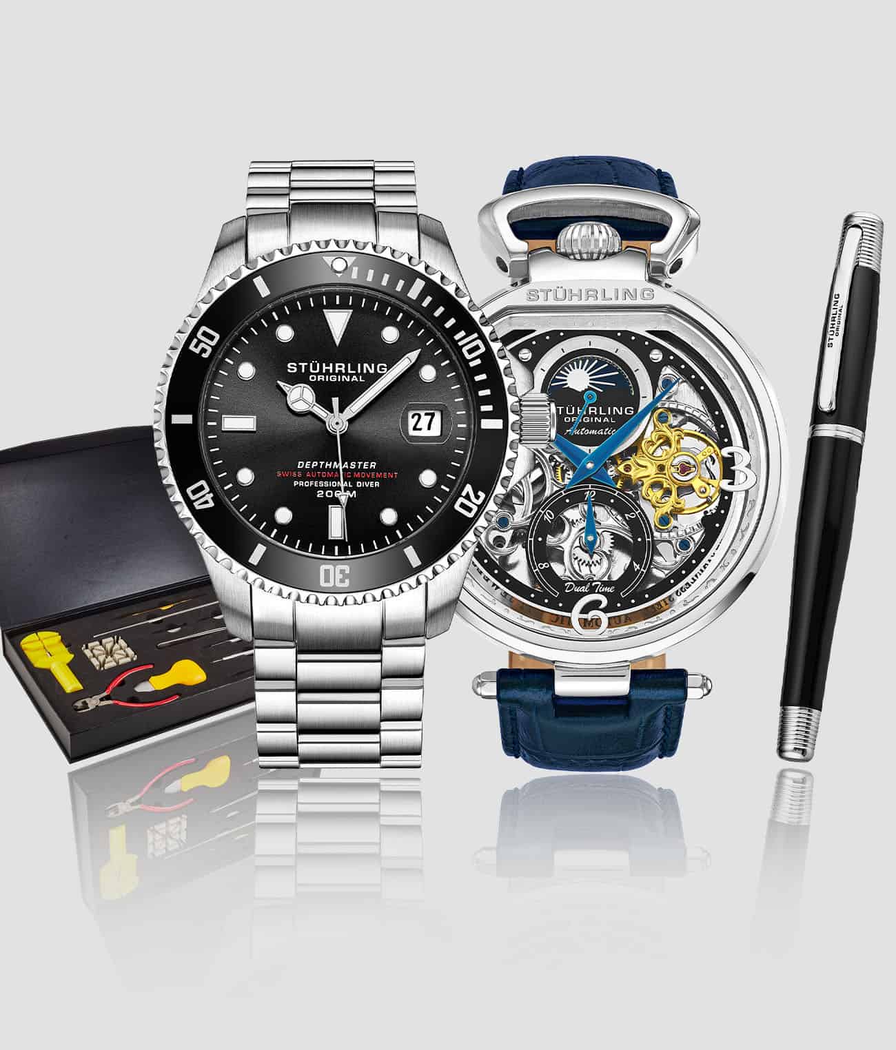 Modena 889.01 Depthmaster 883.01, Signature Pen, and Watch Tool Kit