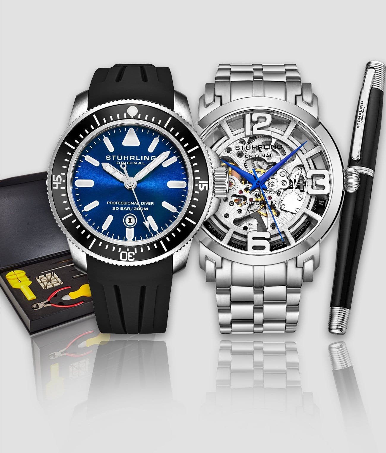 Maritimer 935.02, Winchester 3964.1, Signature Pen, and Watch Tool Kit